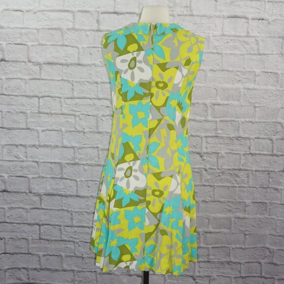 Vintage 60s Floral Mod Shift Dress - Picture 2 of 5